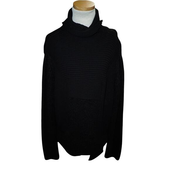 Rick Owens Black Mohair Wool Blend Turtleneck Sweater Men’s Large Avant Garde - Picture 5 of 12